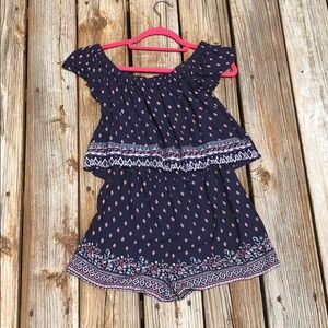 trendy navy romper